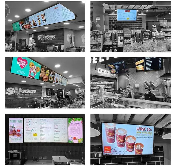 55 inch Android sysyem MP3/WMA Wall Mounted Digital Signage 1920x1080 Resolution With 1 Year Warranty