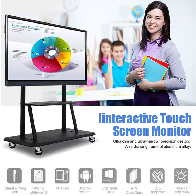86 Inch 4K Full HD Smart Interactive Whiteboard Touch Screen for school