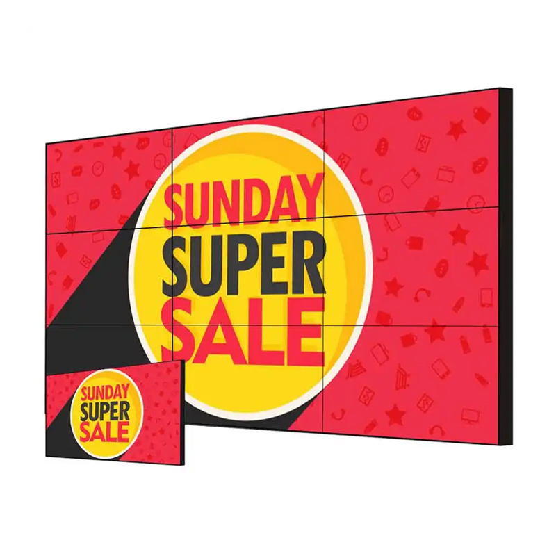 65 inch Wall Mounted LCD Video Wall Panels 3840×2160 Inch For Advertising