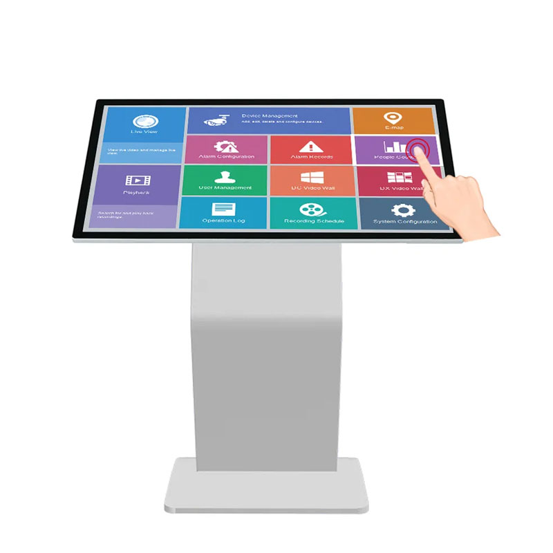 Hot sale 43 inch 1080P Full HD Touch Screen Kiosk Floor Standing support 24H loop playback self sevice machine