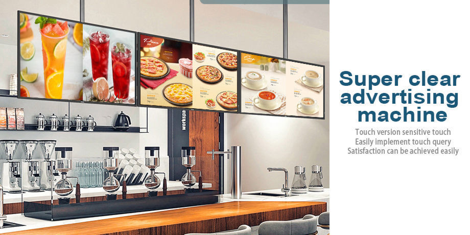 50 Inch 4K UHD 700nits Wall Mount Digital Signage Slim Fit Frameless Commercial Display LCD Monitor Advertising Screen 4-64GB Android 11.0 with USB