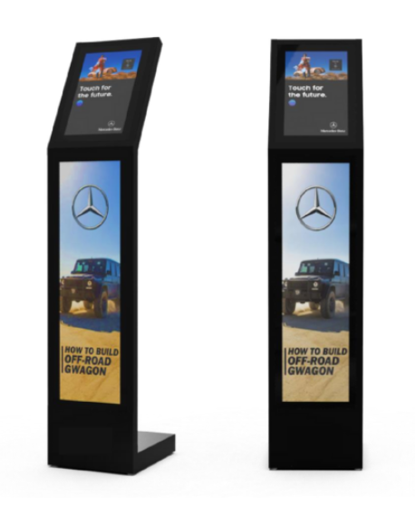 2 inch 1 Interactive Floor-standing Vertical Digital Signage LCD TV Touch Screen Totem Media Advertising Video Display Stretched Display