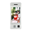 Wall mounted 18.5  Supermarket Self Service Payment Kiosk With Binocular Camera And Resilient Sheet Metal Shell